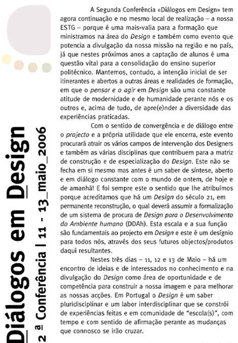 Programa Diálogos em Design